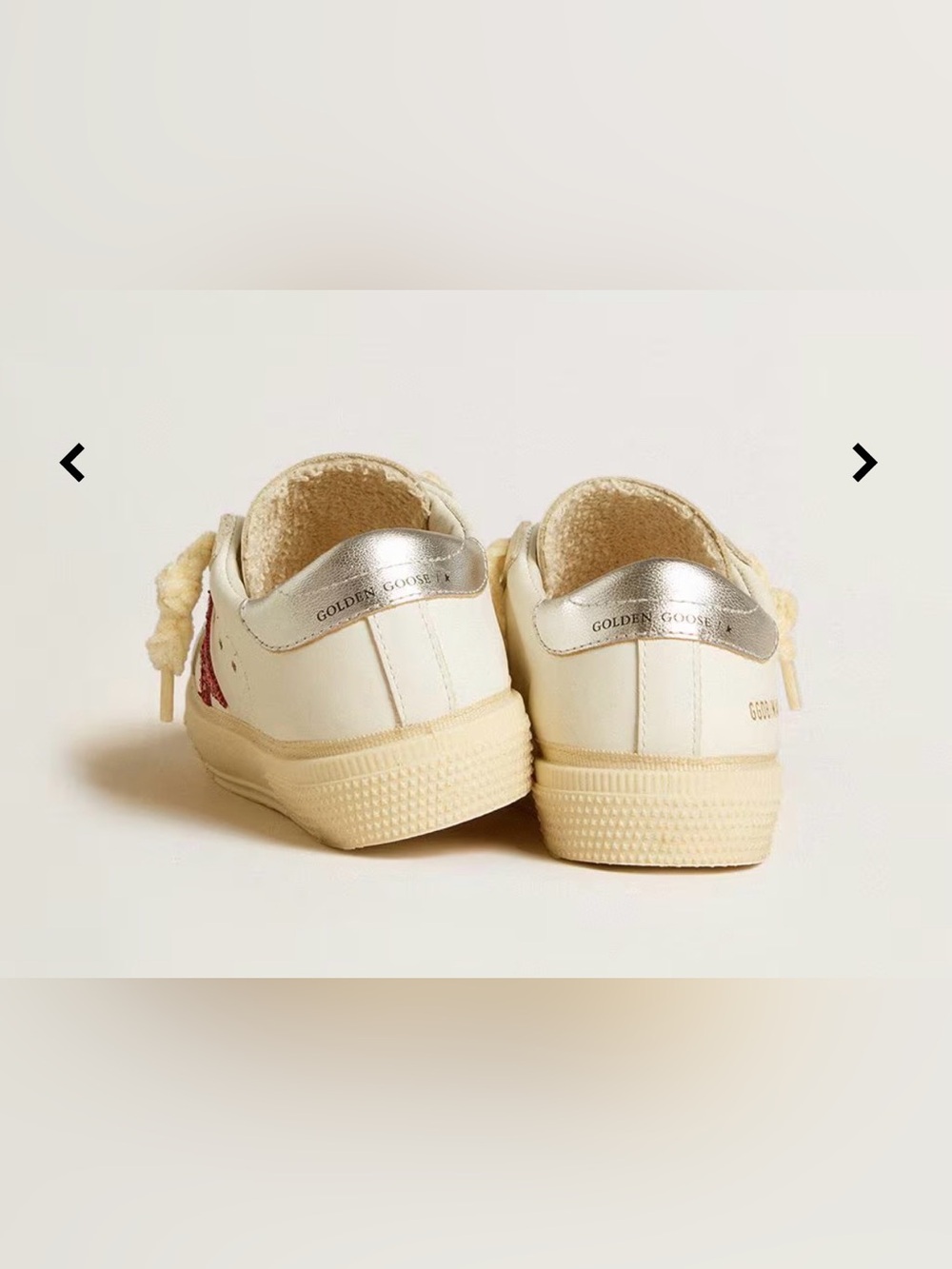 Golden Goose May Young with fuchsia glitter star and metallic leather heel tab - Picture 4 of 16